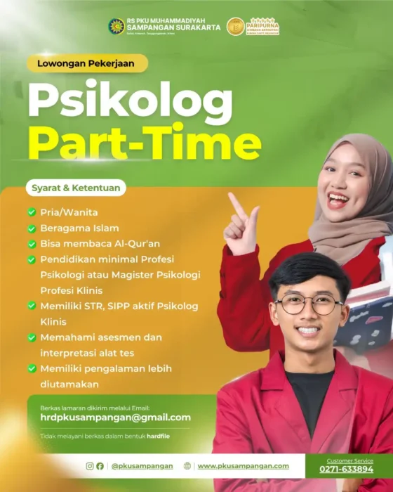 loker psikolog di solo
